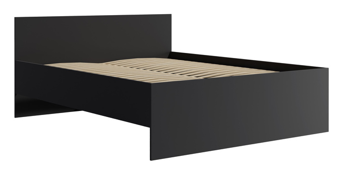 Łóżko Modena 160cm w kolorze czarnym