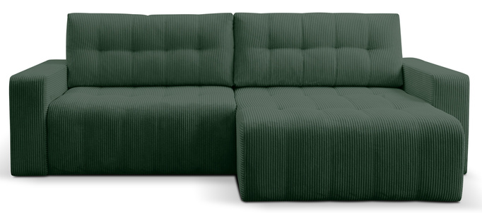 Narożnik Palermo w tkaninie POSO z funkcją spania i pojemnikiem na pościel