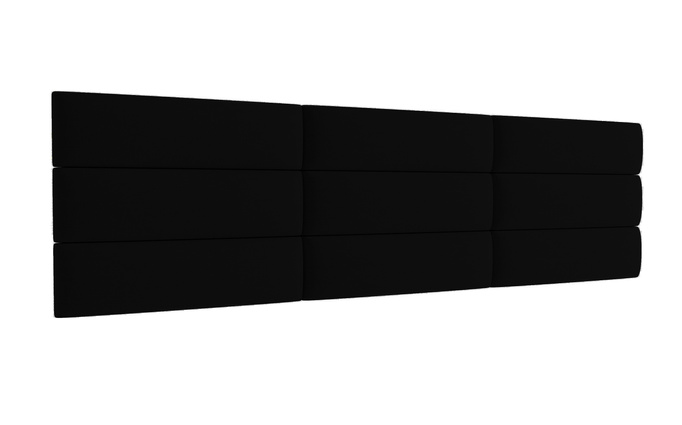 Panel tapicerowany 50x15 Mono 248 (Czarny)