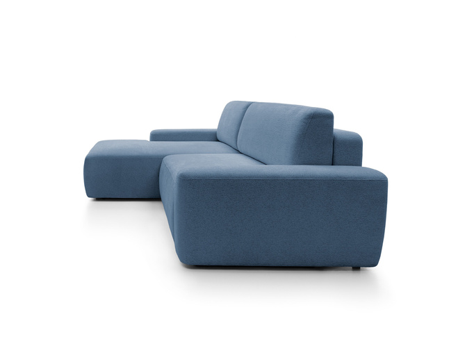 Narożnik OLMI M lewostronny Raven 86 granatowy ciemny niebieski styl soft