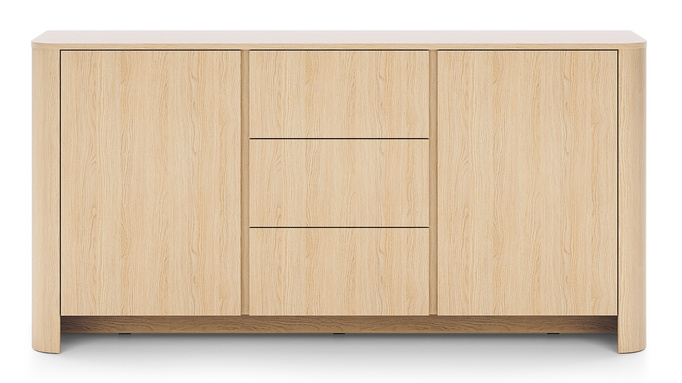 Komoda Aura KSZ 168cm w kolorze dąb vicenza