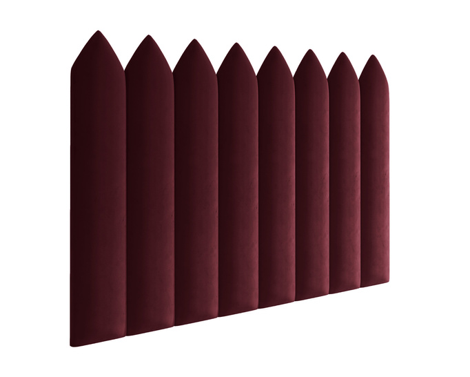 Panel tapicerowany płotek szpiczasty 100x30 Magic Velvet 2202 (Bordowy)