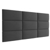 Panel tapicerowany 60x30 Manila 17 (Ciemno szary)