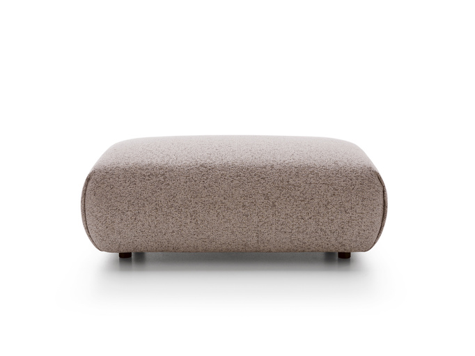 Pufa do narożnika VERNIO Puente 68 Zgaszona Oberżyna plecionka z bawełną