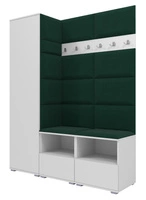 Biały \ Butelkowa zieleń (Trinity 28)