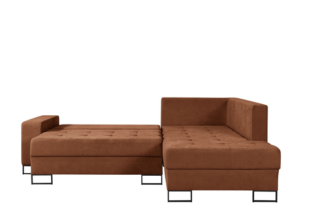 Narożnik TREVI prawostronny Wind 56 rdzawy ceglasty szenil funkcja spania