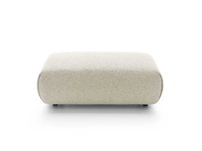 Pufa do narożnika VERNIO Puente 03 Jasny Beż Piaskowy plecionka z bawełną