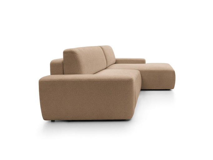 Narożnik OLMI M prawostronny Raven 38 brązowy styl soft funkcja spania