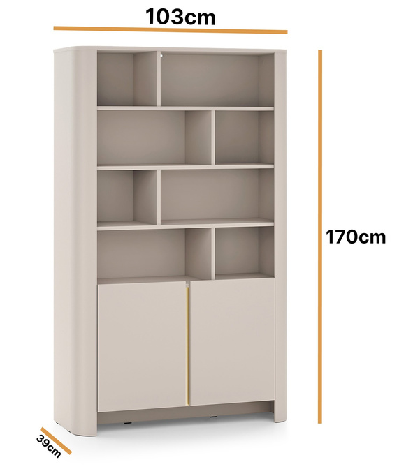 Regał Aura w kolorze cashmere