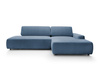 Narożnik OLMI O prawostronny Raven 86 granatowy ciemny niebieski funkcja spania + poduszki