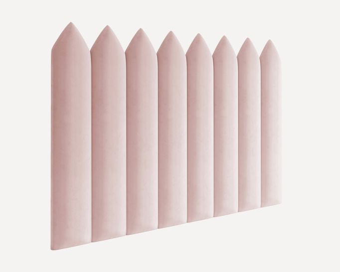 Panel tapicerowany płotek szpiczasty 60x20 Magic Velvet 2253 (Pudrowy róż)