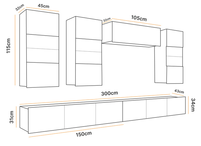 Meblościanka Montreal IV