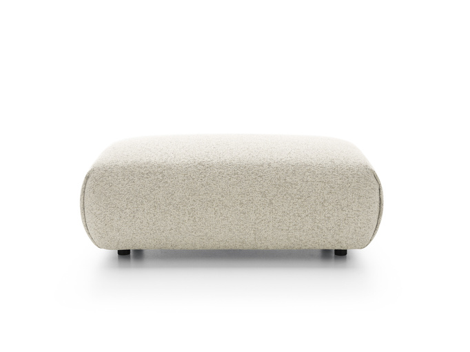 Pufa do narożnika VERNIO Puente 03 Jasny Beż Piaskowy plecionka z bawełną