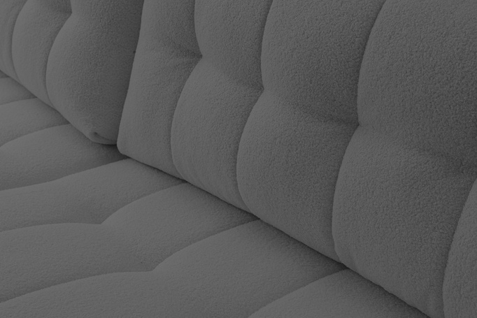 Narożnik Palermo w tkaninie BRAVO z funkcją spania i pojemnikiem na pościel