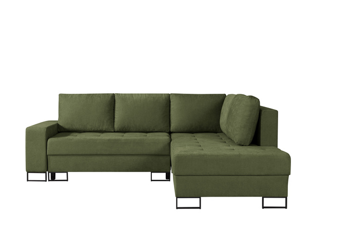 Narożnik TREVI prawostronny Wind 34 zielony szenil funkcja spania