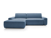 Narożnik OLMI M lewostronny Raven 86 granatowy ciemny niebieski styl soft