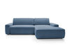 Narożnik OLMI M prawostronny Raven 86 granatowy ciemny niebieski styl soft