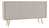 Komoda Tori z metalowymi nóżkami w kolorze Cashmere
