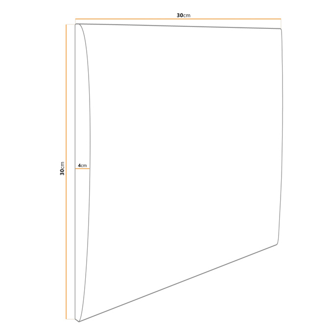 Panel tapicerowany 30x30 Magic Velvet 2241 (Szary)
