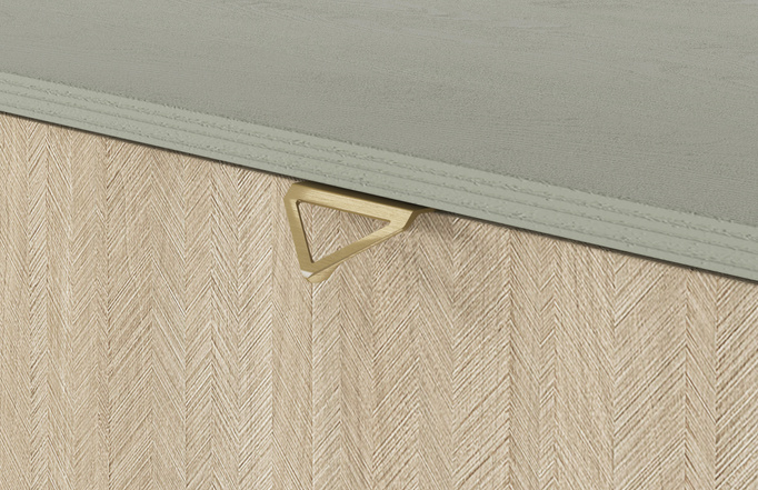 Komoda Silva KSZD-106 w kolorze Eukaliptus + Jodełka Scandi