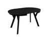 Stół Okrągły Rozkładany ARI 90-190 cm Czarny Mat – Loftowe Nogi Metal