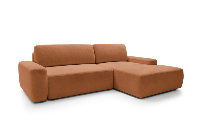 Narożnik OLMI M prawostronny Raven 44 terakota ceglasty styl soft