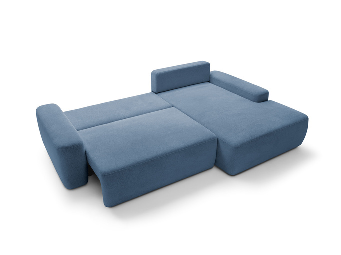 Narożnik OLMI M prawostronny Raven 86 granatowy ciemny niebieski styl soft