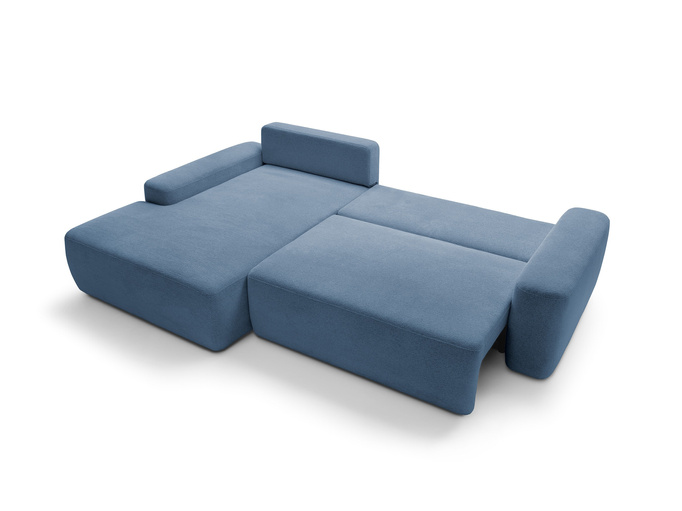 Narożnik OLMI M lewostronny Raven 86 granatowy ciemny niebieski styl soft