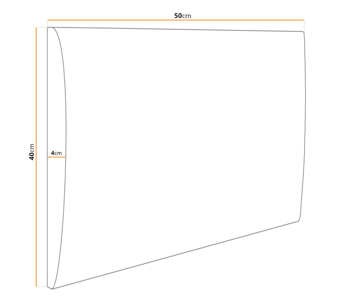 Panel tapicerowany 50x40 Fancy 90 (Szary)