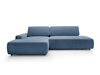 Narożnik OLMI O lewostronny Raven 86 granatowy ciemny niebieski funkcja spania + poduszki