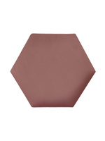 Panel tapicerowany heksagon 60cm Magic velvet 2257 (Brudny róż)