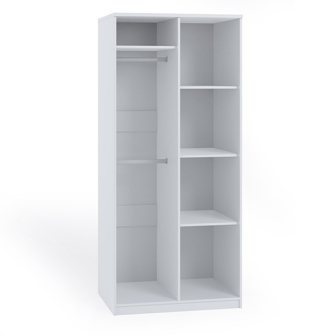 Biała szafa dwudrzwiowa Tamiza SZ2D o szerokości 90 cm