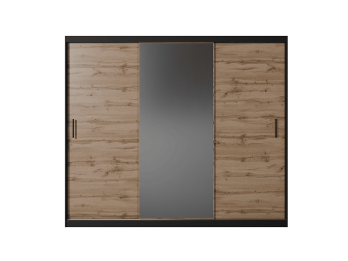 Szafa przesuwna MIRANO 250 cm dąb wotan styl loft