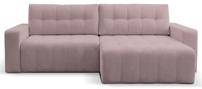 Narożnik Palermo w tkaninie POSO z funkcją spania i pojemnikiem na pościel