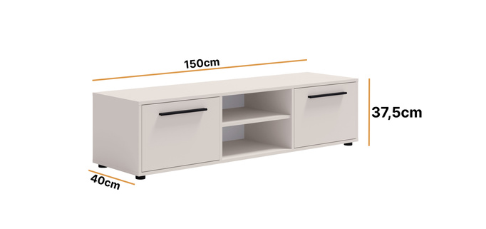 Szafka RTV Modena 150cm kolor: Cashmere