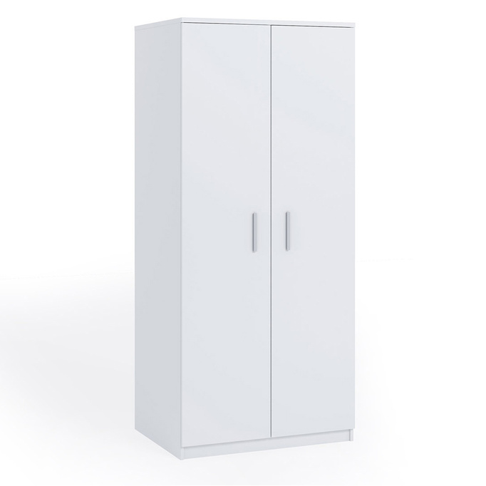 Biała szafa dwudrzwiowa Tamiza SZ2D o szerokości 90 cm