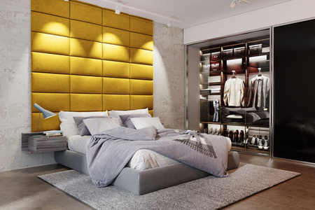 Panel tapicerowany 50x30 Magic Velvet 2234 (Złoty)