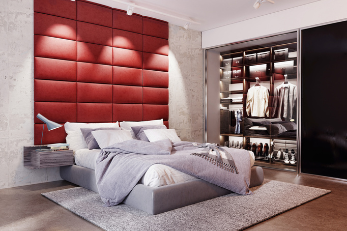 Panel tapicerowany 30x20 Magic Velvet 2232 (Koralowy)