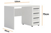 Biurko Modena 120x60 w kolorze białym