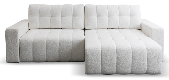 Narożnik Palermo w tkaninie BRAVO z funkcją spania i pojemnikiem na pościel