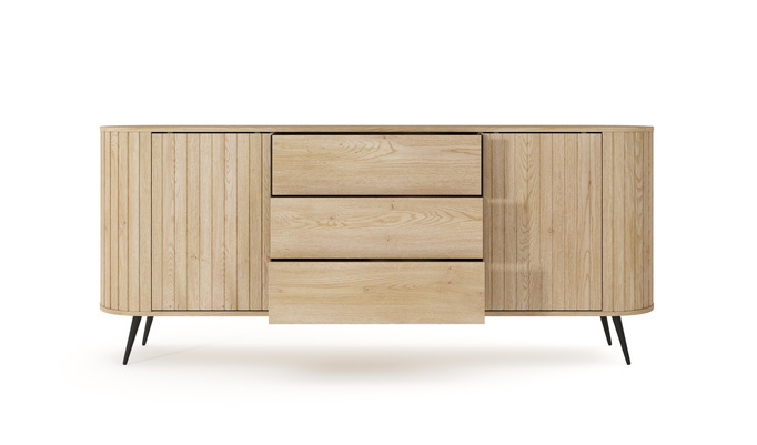 Komoda LOVI 196 cm Dąb Cremona