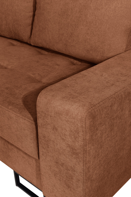 Narożnik TREVI prawostronny Wind 56 rdzawy ceglasty szenil funkcja spania