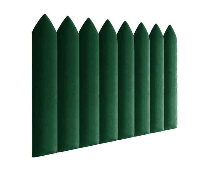 Panel tapicerowany płotek szpiczasty 60x15 Magic Velvet 2225 (Butelkowa zieleń)