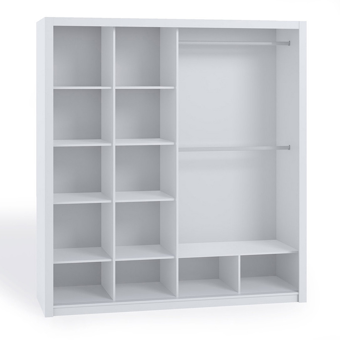 Szafa przesuwna Tamiza 200 cm z lustrem dąb monastery