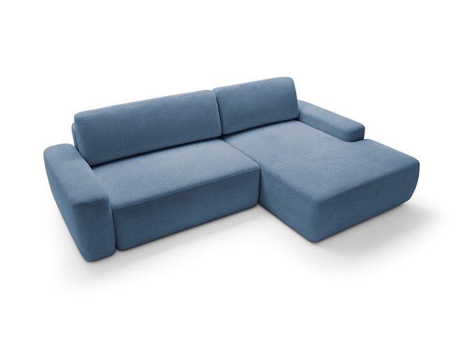 Narożnik OLMI M prawostronny Raven 86 granatowy ciemny niebieski styl soft