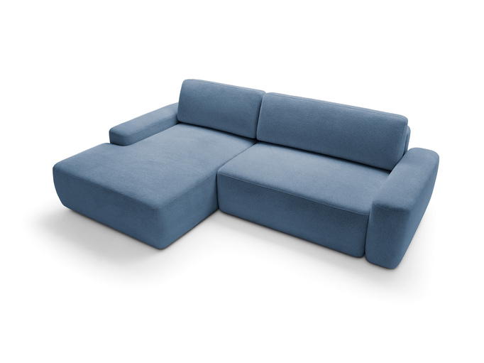 Narożnik OLMI M lewostronny Raven 86 granatowy ciemny niebieski styl soft