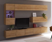 Dąb Złoty \ Oświetlenie LED - Białe