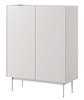 Komoda Lumo KD97cm Dwudrzwiowa w kolorze cashmere i metalowymi nogami
