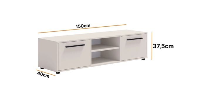 Szafka RTV Modena 150cm kolor: Cashmere