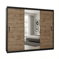 Szafa przesuwna MIRANO 250 cm dąb wotan styl loft